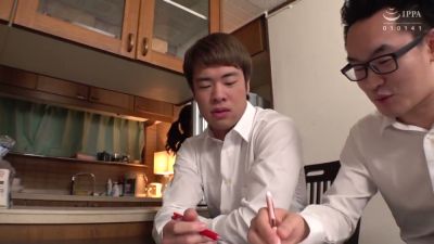 Mature Asian woman in checkered lingerie adjusts her dress in a dim hallway - yesvids.com