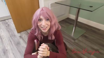 Mature woman bends over glass table as lover pulls down her pants from behind - yesvids.com