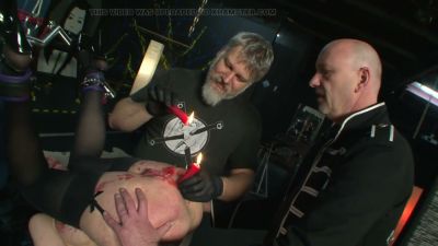 German dominator Ingo controls his bound bdsm submissives in a harsh dungeon session - yesvids.com - Germany