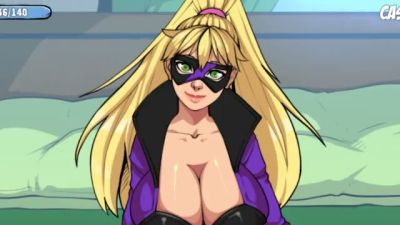 Blonde anime dancer teases on stage before taking cumshot from crowd - yesvids.com
