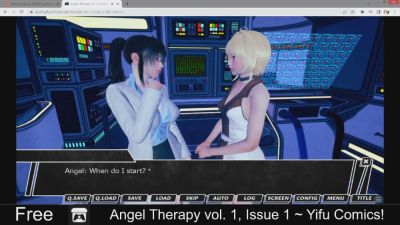 Angel Therapy Vol 1 Issue 1 from Yiu Comics brings a serene blonde fantasy to life in softcore anime style - yesvids.com