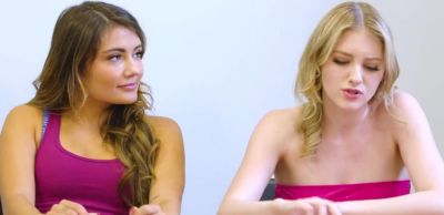 Adria Rae - Melody Marks - Blonde bffs having foursome after watching lesbian porn - inxxx.com