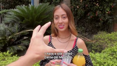 Colombian brunette Julia Perdomo takes it deep from a muscular European stud while barely dressed - yesvids.com - Colombia