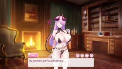 Purple-haired demoness takes a warrior's cock deep while fluids gush in the anime heat - yesvids.com - Japan