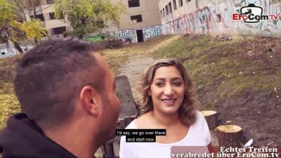 German-Turkish beauty cast on the street takes him deep in public - yesvids.com - Germany - Turkey