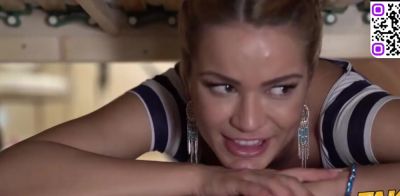 Hot blonde gets a muddy pop-shot while being plumbed doggystyle - ah-me.com
