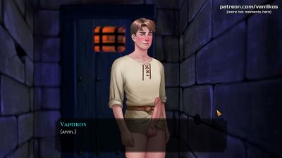 Green-skinned orc woman sucks off a stranger in a fantasy dungeon corridor - yesvids.com - Germany