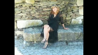 Red-haired submissive bound in intricate rope during Portuguese domination session - yesvids.com - Portugal
