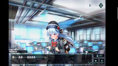 Blue-haired anime schoolgirl in futuristic uniform rides a man on the floor of a high-tech corridor - yesvids.com - Japan