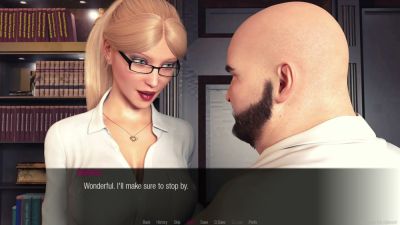 Blonde Jessica O'Neil navigates a tense interview in 3D animated softcore storytelling - yesvids.com - Usa