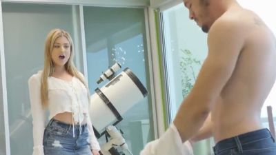 Blonde friend takes her bearded buddy's big cock deep in the shower and on the bed - yesvids.com