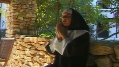 Mature German woman in nun attire joins two partners for outdoor threesome - yesvids.com - Germany
