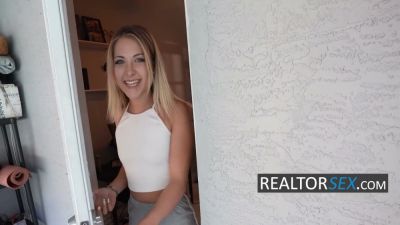 Petite blonde invites the camera into her private apartment with a pole - yesvids.com