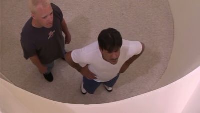 Redhead in high heels takes on two men in intense double penetration - yesvids.com