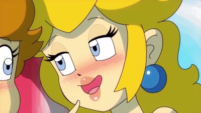 Princess Peach dominates the 'YOU' character in a magical animated bedroom - yesvids.com