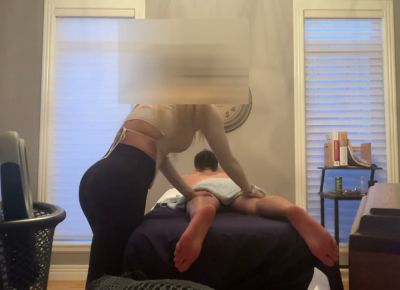 Norwegian blonde massage therapist works on her American client in a sunlit therapy room - yesvids.com - Usa - Norway