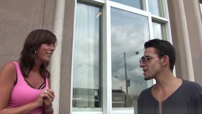 Two busty European women pleasure a muscular man in an Amsterdam threesome - yesvids.com
