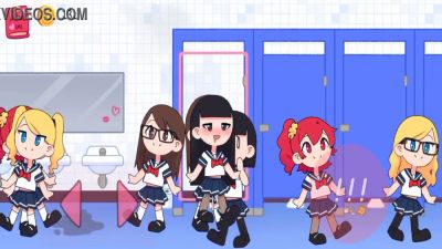 Red-haired schoolgirl frozen in shock as tentacles emerge in bathroom stall - yesvids.com