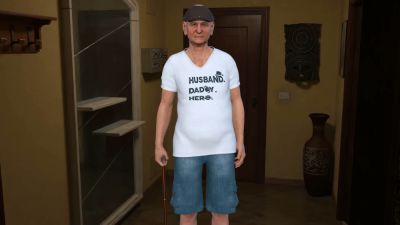 Hotwife embraces older guest while her husband watches from afar - yesvids.com