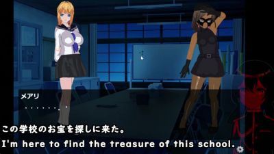 Blonde schoolgirl and masked brunette heat up an empty classroom at night - yesvids.com