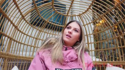 Blonde Romanian stuns in intimate session with interracial creampie climax - yesvids.com - Romania