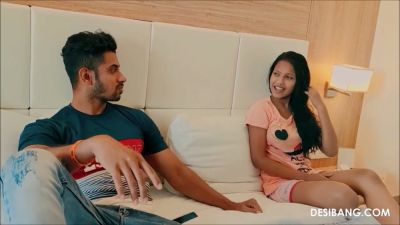 Passionate couple explores each other intimately on a soft bed - yesvids.com - India