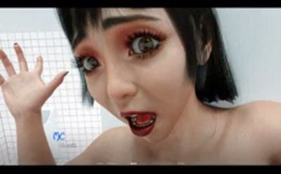 Asian beauty in intimate close-up with long black hair - yesvids.com