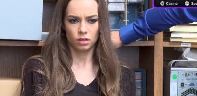 Role Play - Busty teen legal gets unwrap searched in a dark digital room - ah-me.com