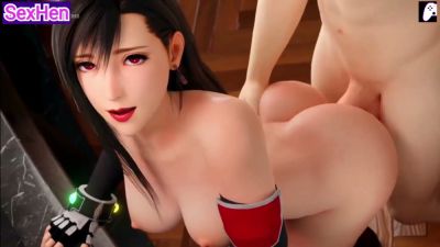 Fictional fighter with black hair and red eyes takes creampie in multiple positions - yesvids.com