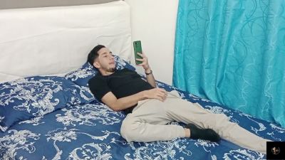 Tattooed Asian couple explores passion in doggy style and cowgirl on bed and sofa - yesvids.com