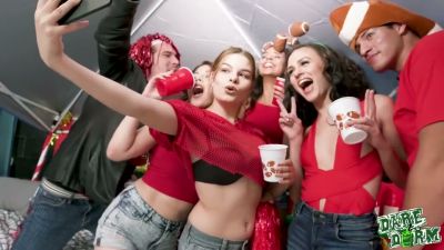 Redheads and revelry ignite a college dorm party with rising tension - yesvids.com