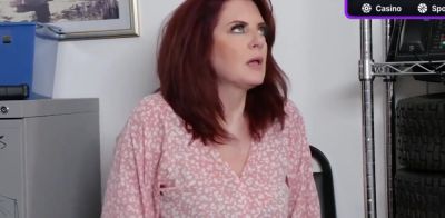 Submissive redhead secretary with meaty hooters loves mature BDSM play - ah-me.com