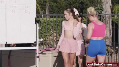 Aften Opal - Celestina Blooms - Wild Strip Game Show: Loser Teen Recites National Anthem and Undresses - xxxfiles.com - Britain