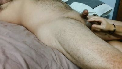 Horny Wife Wakes Up Hubby with a Morning Handjob - veryfreeporn.com