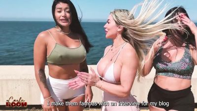 Mariana Martix - Carla Boom - Big Tits Latina Blonde Fucks Stranger's Huge Cock - Rough Threesome With Spanish Women - veryfreeporn.com - Spain