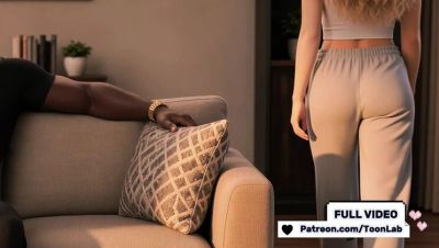 Black Stepdad POUNDS Sexy Blonde Stepdaughter’s Tight Pussy - veryfreeporn.com - Britain - Canada