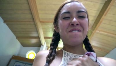 Naughty babysitter BrandiBraids gets caught and takes a huge cumshot - veryfreeporn.com - Britain