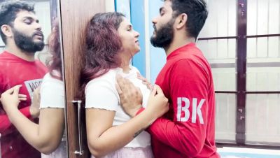 Step Sister and Step Brother Part 1: Hot Hard Romance in Bedroom with Long Lip Lock - porntry.com - India