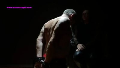 Dominatrix mistress April makes submissive smoke cigarettes in bondage - porntry.com - Britain