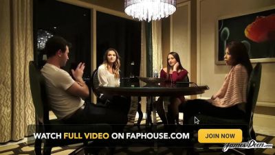 James Deen - Sami Parker - Avi Love - Avi Love, Bambi & Sami Parker get fucked by James Deen in a wild reverse gangbang - veryfreeporn.com - Britain