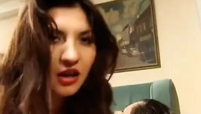 Busty Brunette Gets Double Penetrated on the Couch in Latex - veryfreeporn.com - Britain