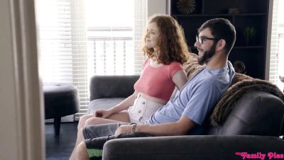 Kenzie Reeves - Daisy Stone - Angel Smalls - Logan Long - Step Brother Tricks Redhead Sister Into Massage - Demands Pussy Worship - veryfreeporn.com - Britain