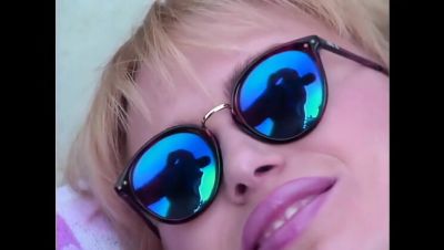 John Strong - John Strong Fucks a Hot Blonde Hard Outdoors - veryfreeporn.com - Britain