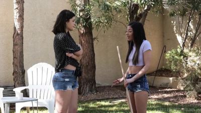 Xxlayna Marie - Dharma Jones and XxLayna Marie Get Fingered and Licked - Lesbian Scene 4 - porntry.com - Britain