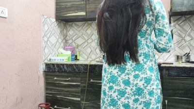 In Hindi - Indian Step Mom Gets Pussy and Ass Pounded by Step Son in Kitchen - porntry.com - India