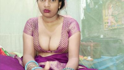 Pyari Bhabhi Gives Big Tits Handjob With Hindi Audio - Desi Bhabhi Hardcore Creampie Cumshot - porntry.com - India