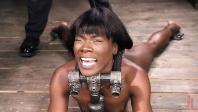 Ana Foxxx - Ana Foxxx Gets Bound, Flogged, and Fucked by Machine Until She Cums - veryfreeporn.com - Britain