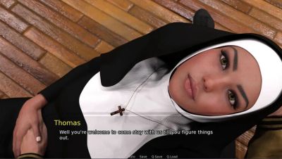 Pregnant Nun Gets a Handjob at Granny's House - 3D Hentai - porntry.com - Britain