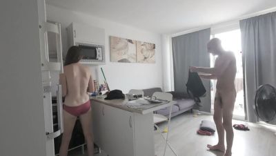 Step Daddy's Big Cock Sucked By The Open Window Then Fucked And Facialed In The Bathroom - veryfreeporn.com - Britain