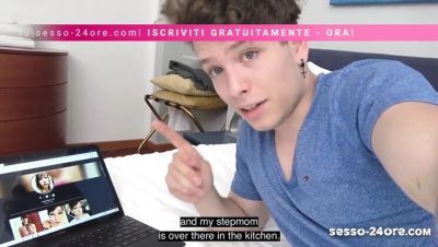 My horny Italian stepmom sucks my dick like a slut – real footage - veryfreeporn.com - Italy
